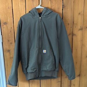 Carhartt Olive Hooded Sweatshirt